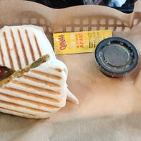 Vegan breakfast burrito at Mom's Baking Company in Breckenridge