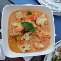 Pottes kokosmilch curry mit tofu und gemuse at Asia Heidelberg - Freunde der Sichuan Küche in Heidelberg