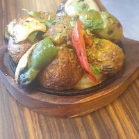 Sizzlimg Mushrooms at Surabhi in Manchester