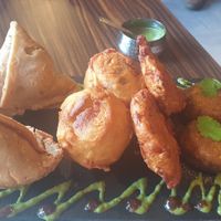 Mixed vegan starter for 2 at Surabhi in Manchester