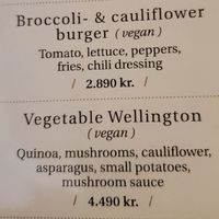 Vegan options at Einsi Kaldi in Vestmannaeyjar