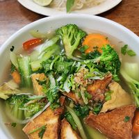 Veggie pho with herbs at Pho' Neighbors in Lake Elsinore
