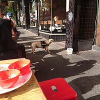 Outdoor seating at Lentil As Anything in St Kilda