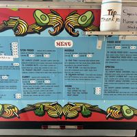 Angel's Thai Menu  at Tall Man Brewing in Lebanon