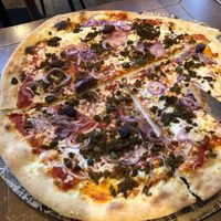 Vegan Tuna Pizza on Specials Menu at L'Osteria Rostock in Rostock