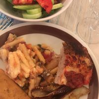 evening meal at Hotel Luxor in Bellaria-igea Marina