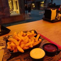 Fries at FritBar in Bruges