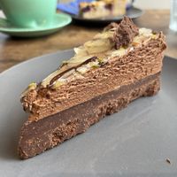 Pistachio almond chocolate torte   at The Chakra Lounge in Bakewell