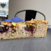 Marzipan cherry cake   at The Chakra Lounge in Bakewell