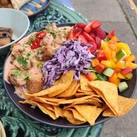 Vegan bowl at The Chakra Lounge in Bakewell