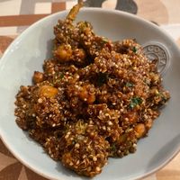 Sauteed quinoa, tofu, and vegetables at Da Prata 52 in Lisbon