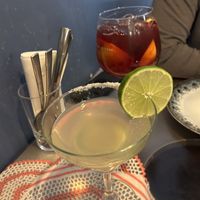 Margarita and sangria  at Da Prata 52 in Lisbon