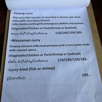 Menu  at Hom Mali Thai Food & Noodle in Ao Nang