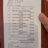 You didn't order these or eat them but we want to charge you anyway. at Bridges Organic Health Restaurant in Nairobi