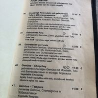 rice dishes menu at Samadhi in Berlin