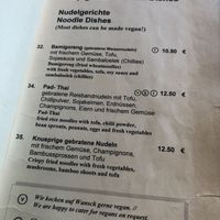 main dishes menu at Samadhi in Berlin