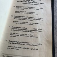 rice noodles bowls menu at Samadhi in Berlin