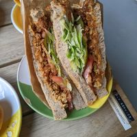 Bbq tofu sandwich at Intense Coffee in Luxembourg City