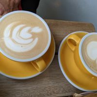 Cappuccino (oat milk by default) at Intense Coffee in Luxembourg City