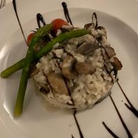 Mushroom risotto   at Pousadela Restaurant in Braga