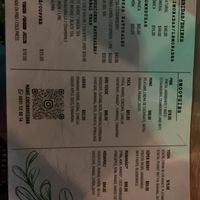 Drink menu  at MAWE Cocina Vegana in Mazatlan