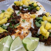 Tacos Al pastor at MAWE Cocina Vegana in Mazatlan