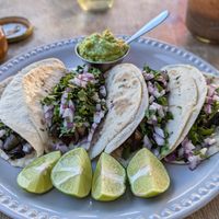 Mawe tacos at MAWE Cocina Vegana in Mazatlan