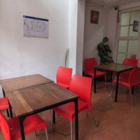 Outdoor seating at Vihar Cafe - MP Shah Hospital in Nairobi