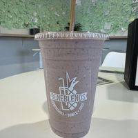 Chocolate covered strawberries smoothie (seasonal option) with vanilla protein added  at BeneBlends in Madison