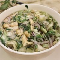 Vegan pho  at Van's Cafe in Reading