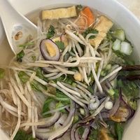 the only vegan soup available but always hits the spot.  at Van's Cafe in Reading