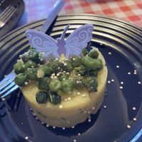 Potato cake with spices and quinoa  at Te lo do io il Vegano / La Stella Vegan in Lierna