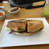 Torta milanesa  at Te Quiero Verde in Puerto Vallarta