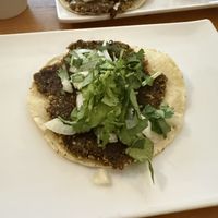 milanesa taco  at Te Quiero Verde in Puerto Vallarta