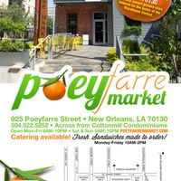 Map
 at Poeyfarre Market in New Orleans