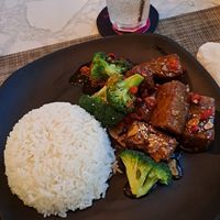 Sticky ribs.  Hella spicy,  but I asked for it haha. at Wok Star Express in Phuket