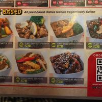 Plant based menu  at Wok Star Express in Phuket