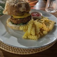 Falafel Burger  at Gili Lumbung Bungalows & Bar in 
