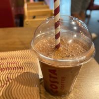 Chocolate iced late at ABZ - Costa Coffee in Aberdeen