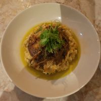 White bean mash with mushrooms and beef at Boca Bistro in Lisbon