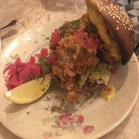 Brioche oyster mushroom at Boca Bistro in Lisbon