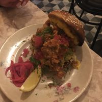 Brioche oyster mushroom at Boca Bistro in Lisbon