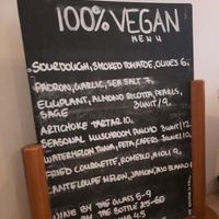 Menu at Boca Bistro in Lisbon