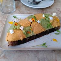 Avocado toast at Boca Bistro in Lisbon