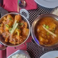 Aloo Gobhi and Aloo Bombay at Kohinoor in Mallorca