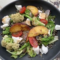 Vegan feta salad  at Matilda in Brunico