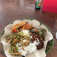 Delicious vegan plate  at Warung Parida in 