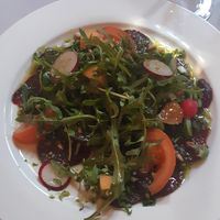 Carpaccio de betteraves at L'Eau Vive in Vresse-sur-semois