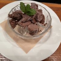 Cocoa ice cream  at Mominoki House in Tokyo