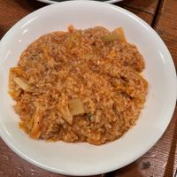 Kimchi risotto  at Mominoki House in Tokyo